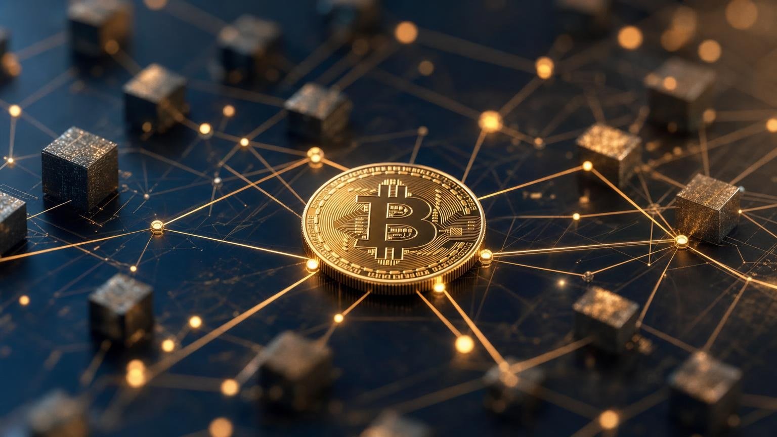 A Bitcoin transaction moving from a wallet to an exchange while network fee rate, transaction size, and confirmations are displayed
